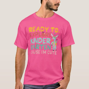 Camiseta Crianças Prontas Para Explorar Jardim De Infância 