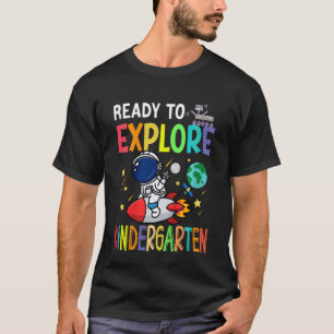 Camiseta Crianças Prontas Para Explorar O Astronauta Do Jar