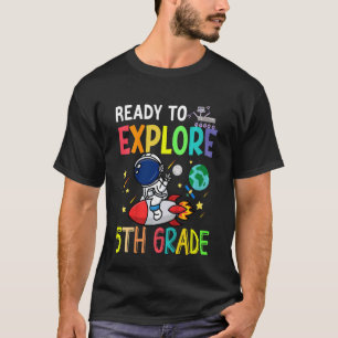 Camiseta Crianças Prontas Para Explorar O Astronauta Do Qui