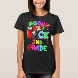 Camiseta Crianças Prontas Para O segundo No Primeiro Dia Da