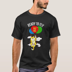 Camiseta Crianças Prontas Para Voar 1º Ano  Gato Volta às A