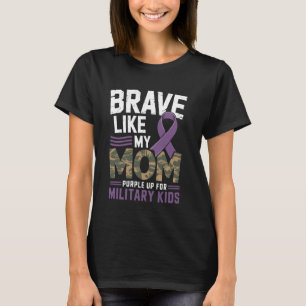 Camiseta Crianças Púrpuras, Sensibilização Militar, Criança
