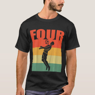 Camiseta Crianças Quarto Aniversário Para Menina De 4 Anos