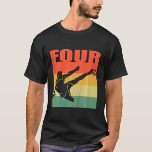 Camiseta Crianças Quarto Aniversário Para Menina De 4 Anos