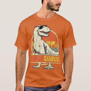 Camiseta Crianças Quatro a Saurus Birthday T Rex 4 anos Din