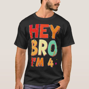 Camiseta Crianças Quatro Anos 4º Aniversário 4º Aniversário