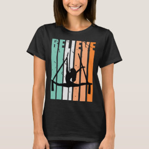 Camiseta Crianças que amo dança de ioga aérea acreditam no