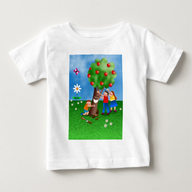 Camiseta Crianças que comemoram a Turquia B'Shevat que (Frente)