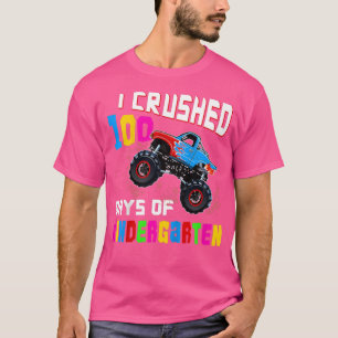Camiseta Crianças que escovei 100 dias de monstro do jardim