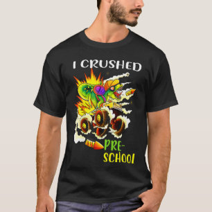 Camiseta Crianças Que Esmagei Antes Do K Monstro Dinossauro