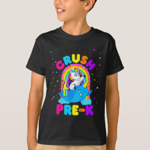 Camiseta Crianças que estou pronto para esmagar o Pré K Uni