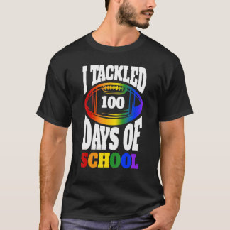 Camiseta Crianças Que Eu Encontrei 100 Dias De Futebol Esco