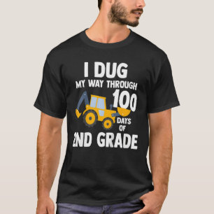 Camiseta Crianças Que Eu Passei Por 100 Dias De segundo Gra