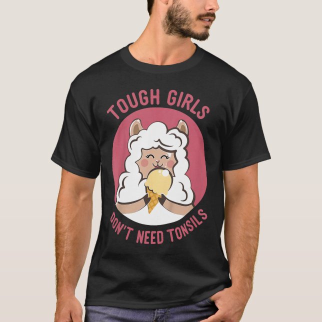 Camiseta Crianças que não precisam de tonsils Sorvete de ov (Frente)