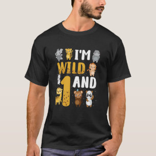 Camiseta Crianças que sou selvagem e um Zoológico Safari Te