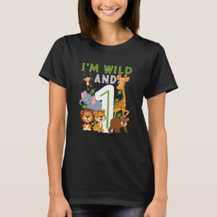 Camiseta Crianças que sou selvagem e um Zoológico Safari Te