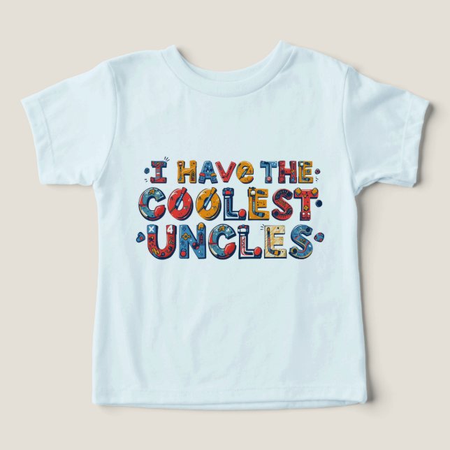 Camiseta Crianças que têm tios que jogam hóquei (Design frontal)