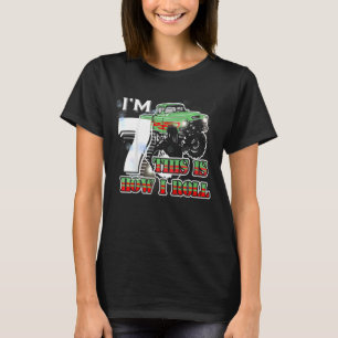 Camiseta Crianças que tenho 7 anos É assim que eu faço o Mo