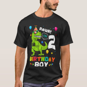 Camiseta Crianças Rarw Eu sou o segundo dos Meninos de 2 An