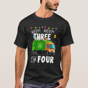 Camiseta Crianças Reciclagem, tenho 4 anos de caminhonete d