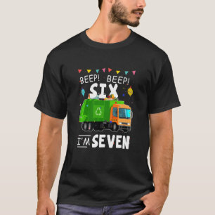 Camiseta Crianças Reciclagem, tenho 7 anos de caminhonete d