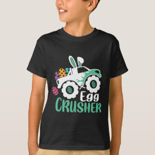 Camiseta Crianças Red Monster Ovos de Caminhão de Páscoa