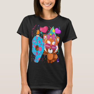 Camiseta Crianças Red Panda 9º Aniversário I'm 9 Anos G