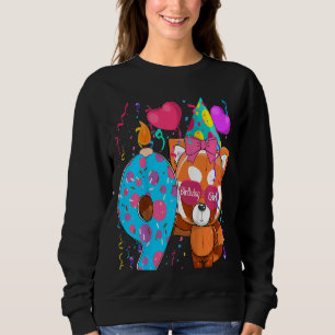 Camiseta Crianças Red Panda 9º Aniversário I'm 9 Anos G