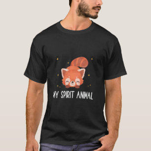 Camiseta Crianças Red Panda Menino Meu Espírito Animal Pand