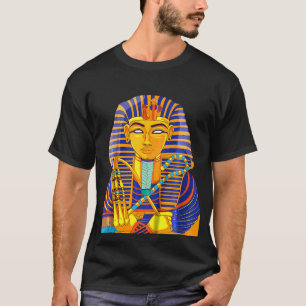 Camiseta Crianças Rei Tut Pharaoh Tutankhamun Geek Histo