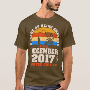 Camiseta Crianças Retro Dezembro De 2017 Capas De Pesca De