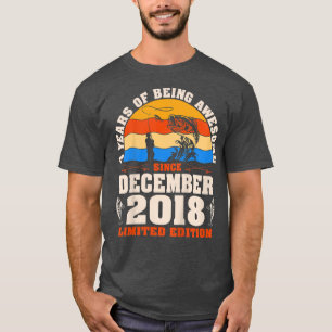 Camiseta Crianças Retro Dezembro De 2018 Capas De Pesca De 