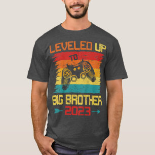 Camiseta Crianças Retro Levadas Até Grau De Grau Grande Irm