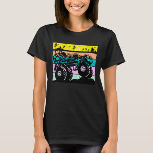 Camiseta Crianças Retro Monster Truck Felz pascoa