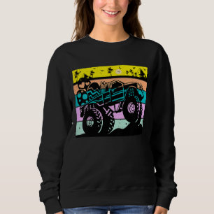 Camiseta Crianças Retro Monster Truck Felz pascoa