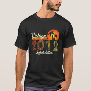 Camiseta Crianças Retro Vintage 2012 10º Aniversário 10