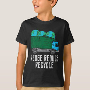 Camiseta Crianças Reutilizam Lixo de Reciclares