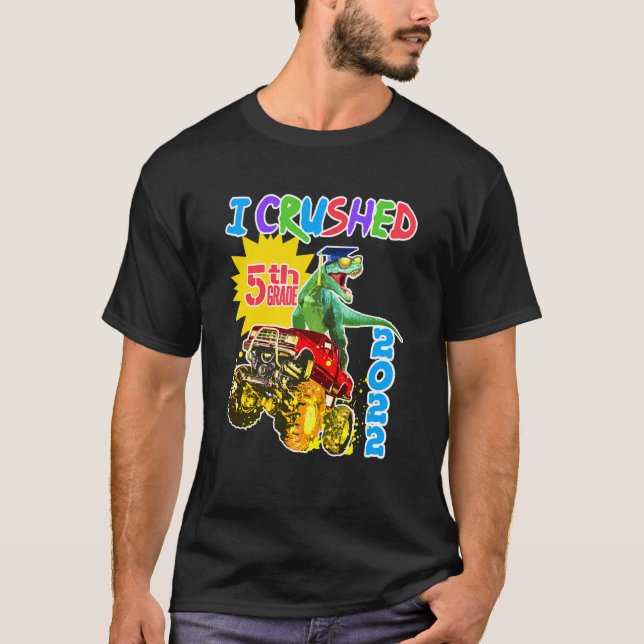 Camiseta Crianças Rex Monster 5 Graduação (Frente)
