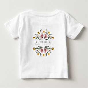 Camiseta Crianças ricas marca de luxo aura11
