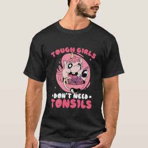Camiseta Crianças Ricas Não Precisam de Tonsils Unicorn R