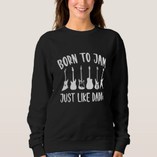 Camiseta Crianças Rock Guitar Futuro Nascer Guitarrista Emp