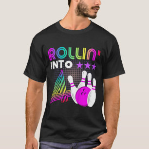 Camiseta Crianças Rollin em 4 Boliches Festa de aniversário