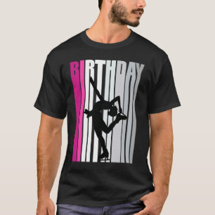 Camiseta Crianças Rosa Gelado Patinando Aniversário Mantenh
