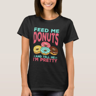 Camiseta Crianças, Rosquinha de donuts me alimentam Rosquin