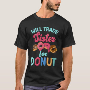 Camiseta Crianças Rosquinhas De Dobra Trocarão Irmã Por Ros