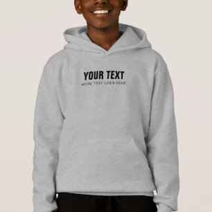 Camiseta Crianças Roupa de Hoodie Moderno Adicionar Texto d