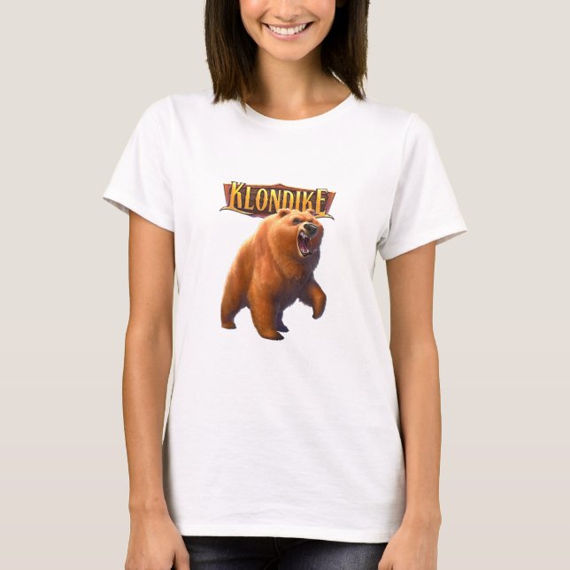 Camiseta Crianças Rowdy Grizzly Bear (Frente)