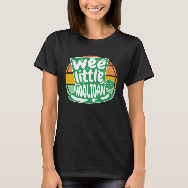 Camiseta Crianças Ruas Dia de Patrick 2023 Wee Little Hooli (Frente)