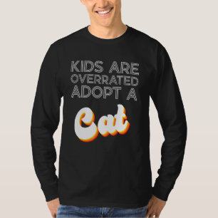 Camiseta Crianças são sobrevalorizadas Adotar um Gatinho Ca