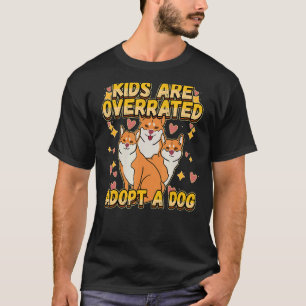 Camiseta Crianças São Sobrevalorizadas Adotar Uma Pasta De